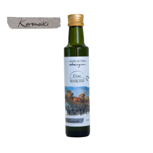 Garrafa de 250ml de azeite de oliva extravirgem marca Casa Marchio, variedade Koroneiki